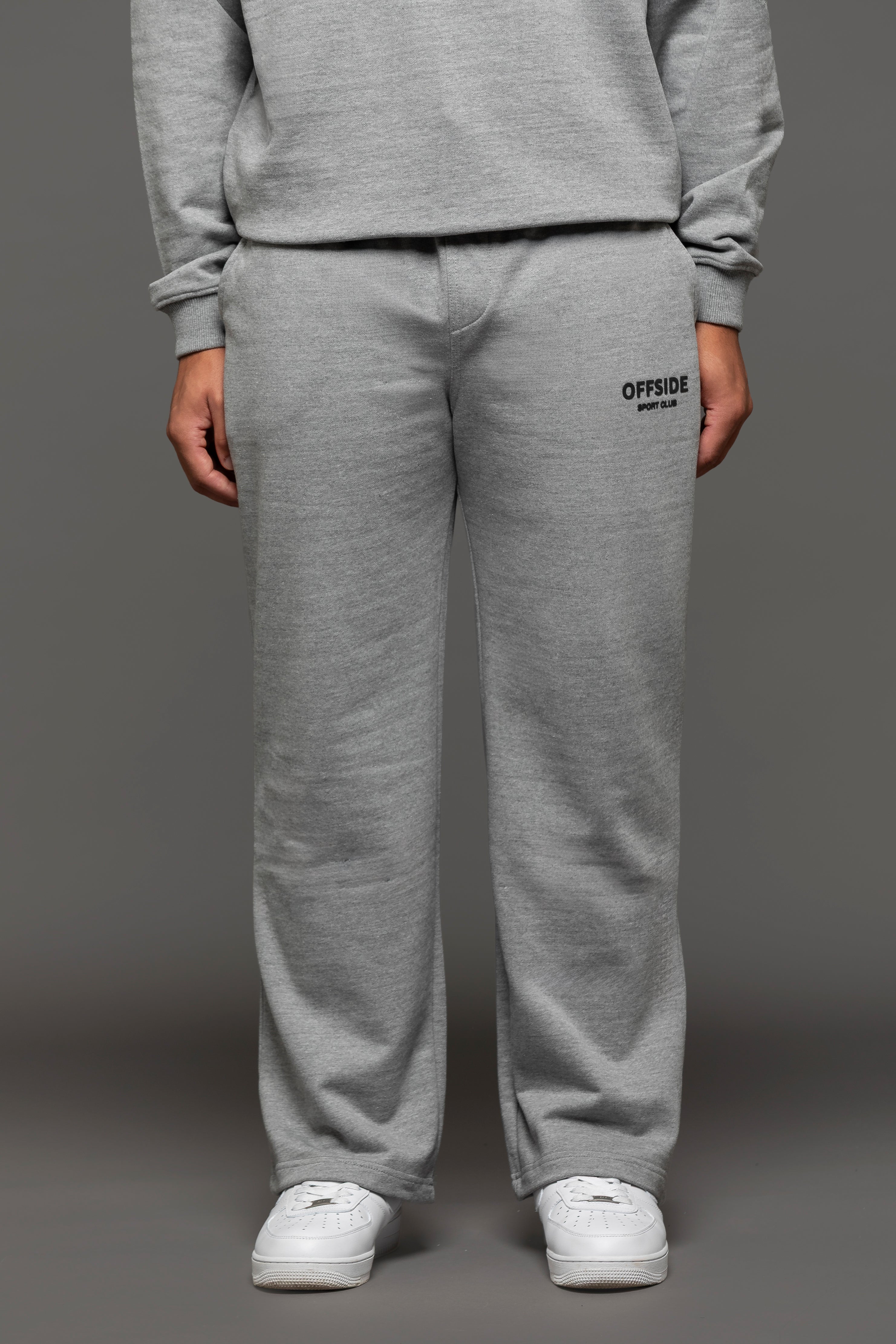 Offside Straight Leg Joggers - Grey