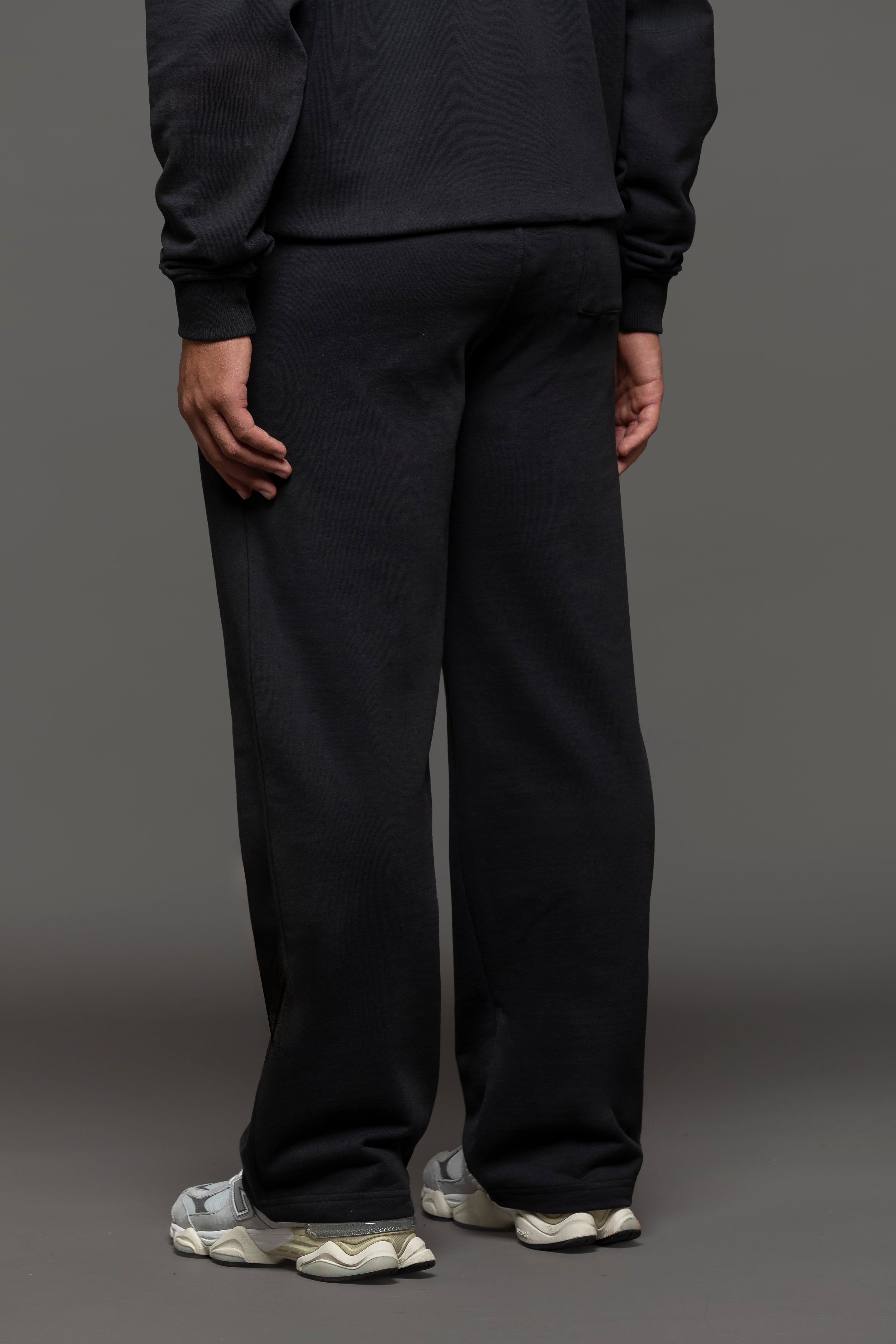 Offside Straight Leg Joggers - Black