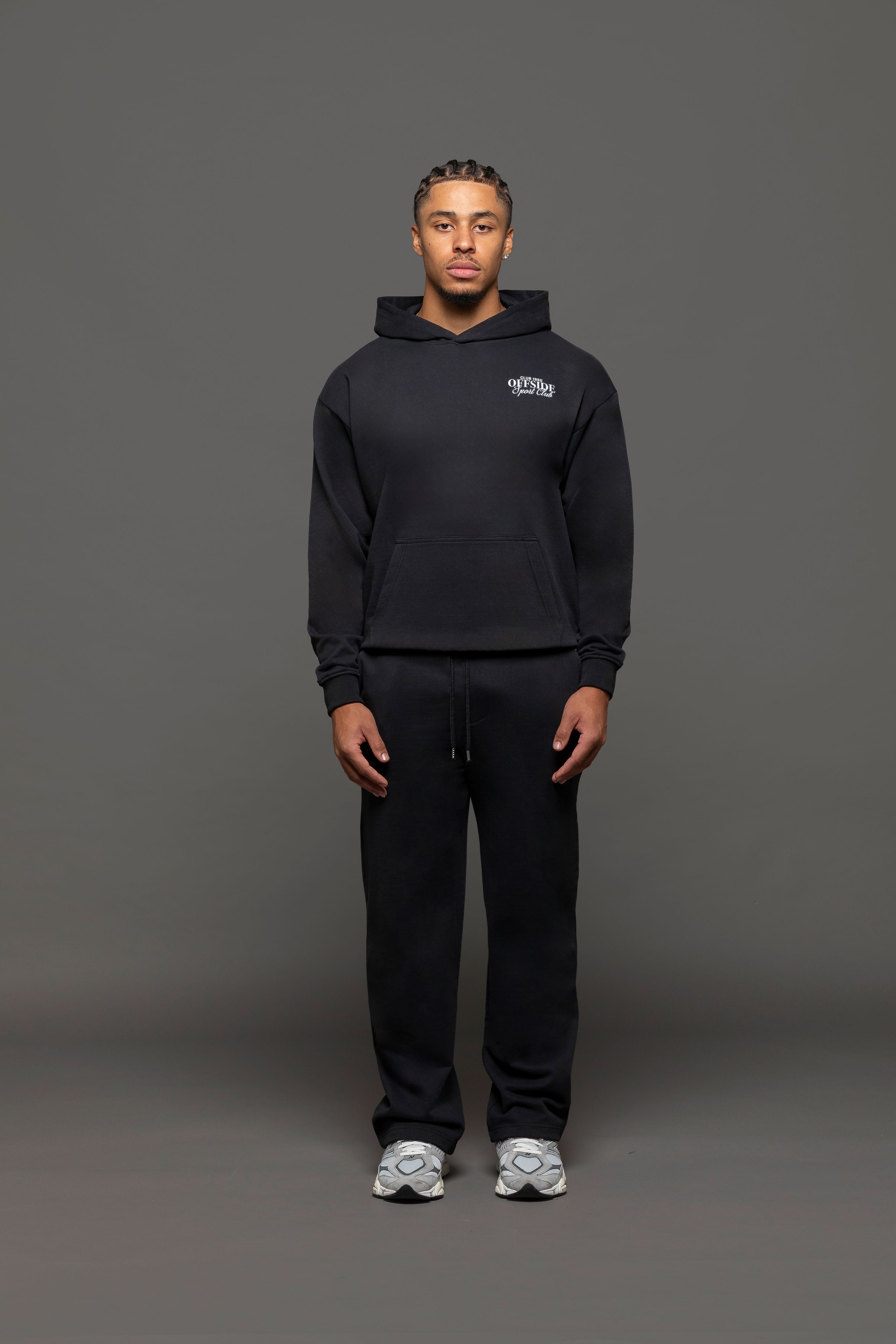 Atelier Graphic Print Hoodie - Black