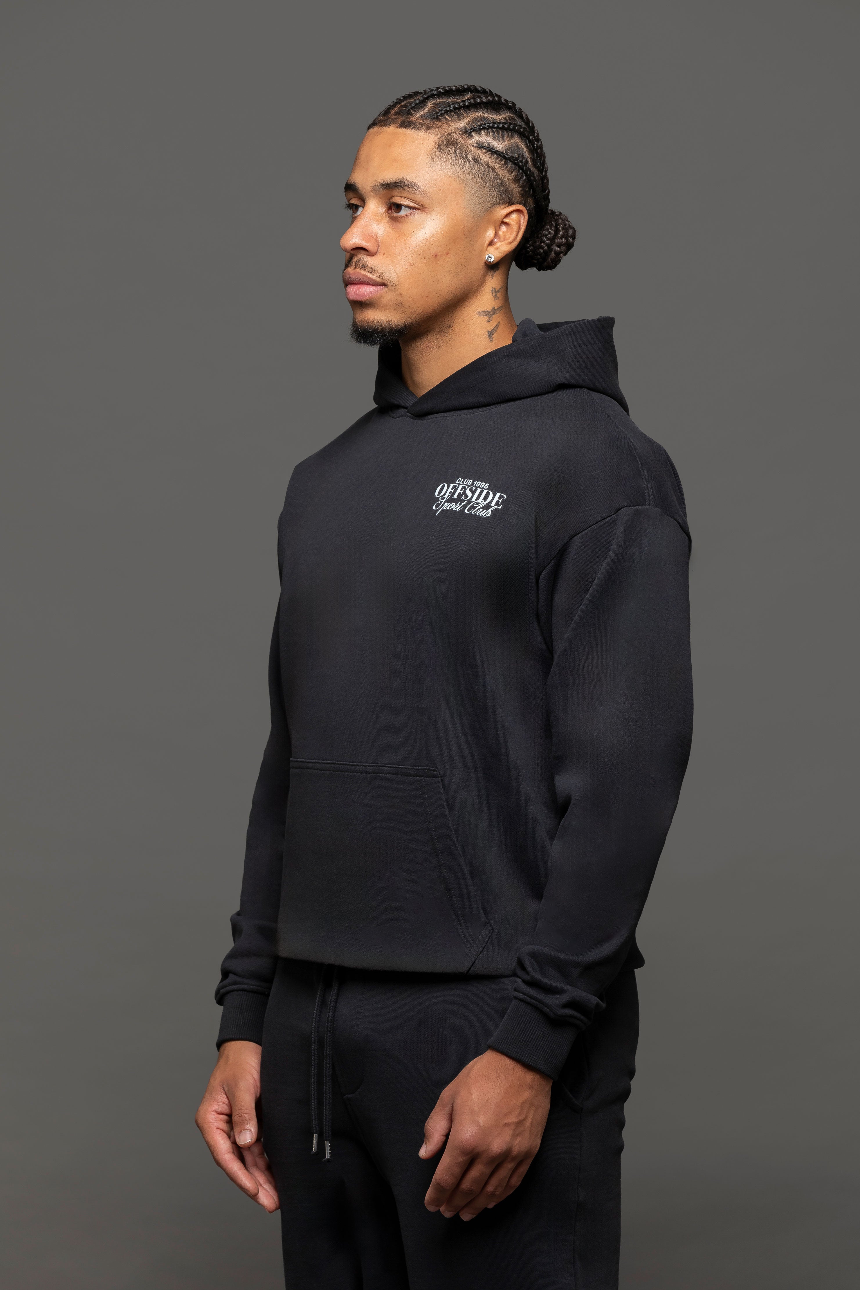 Atelier Graphic Print Hoodie - Black