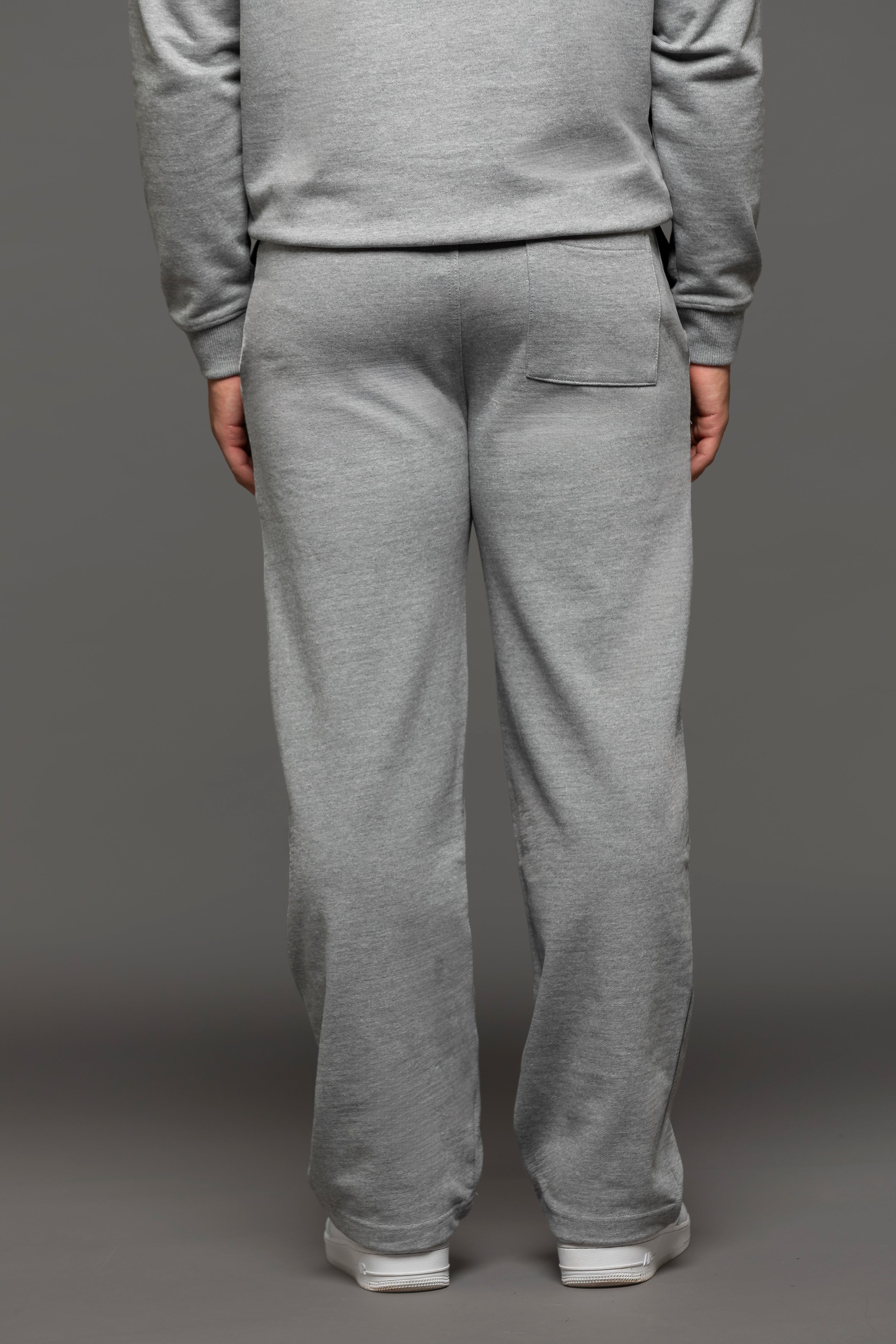 Relaxed Straight Leg Joggers - Grey
