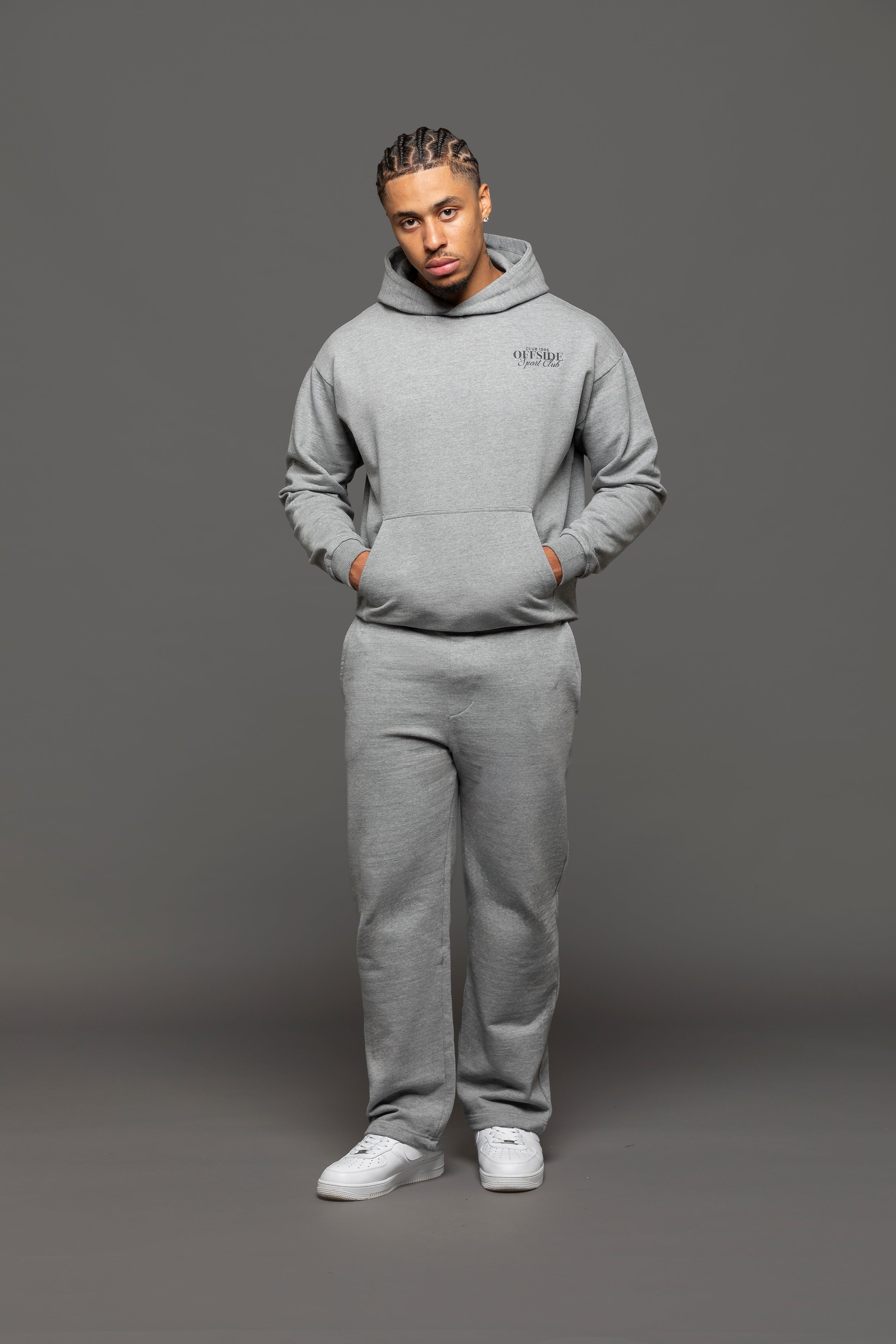 Atelier Graphic Print Hoodie - Grey