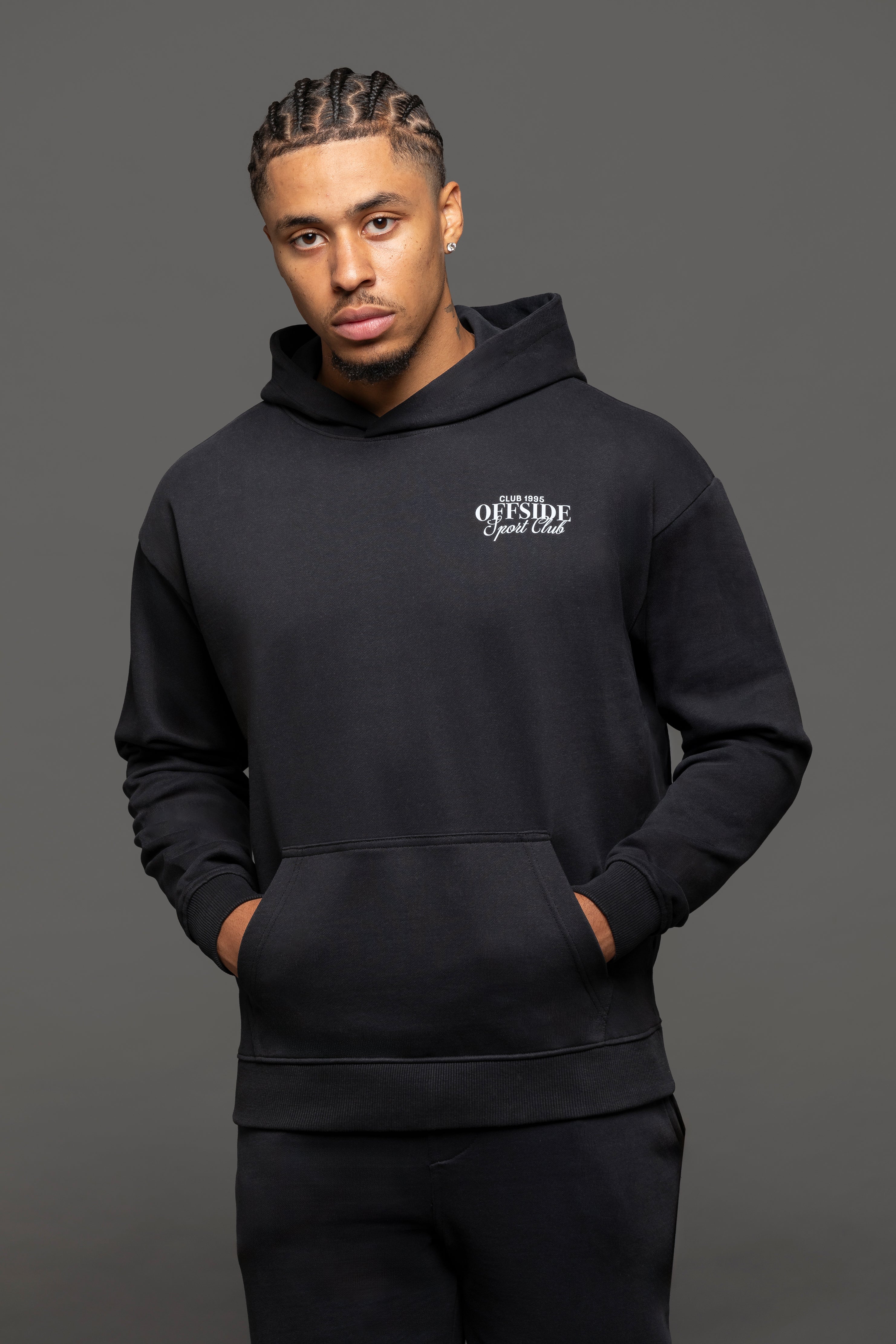 Atelier Graphic Print Hoodie - Black