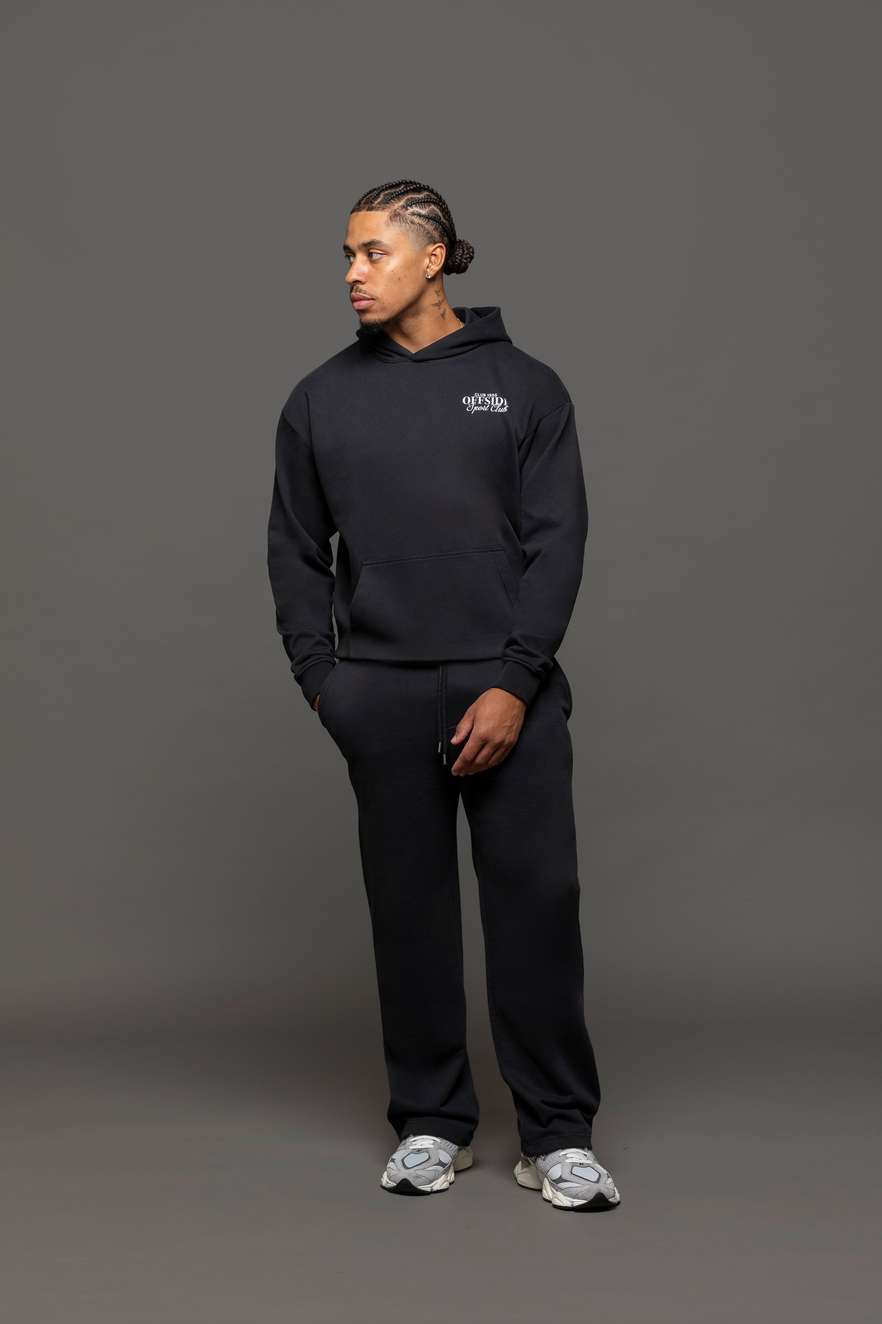 Atelier Graphic Print Hoodie - Black