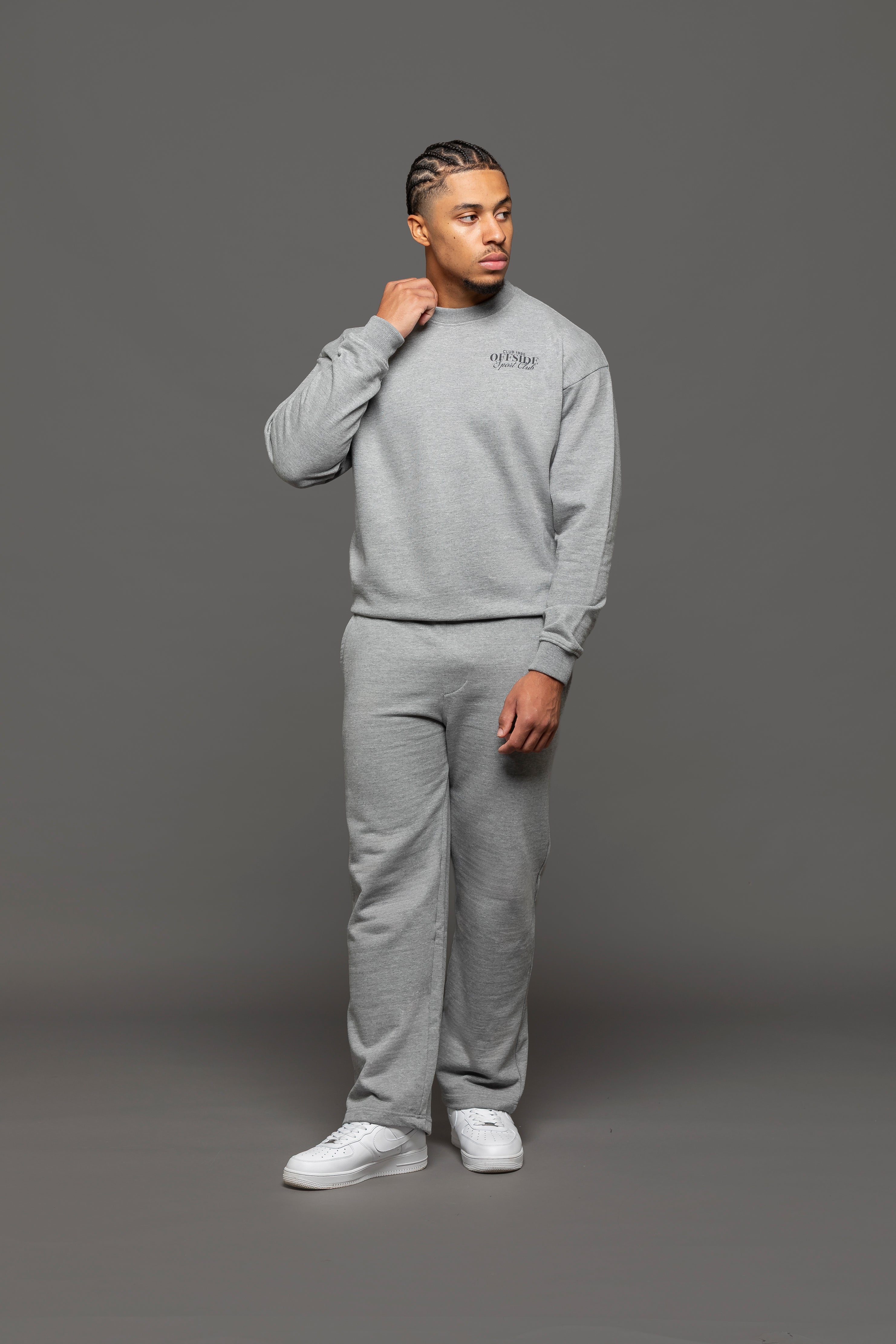 n.k atelier shoulder sweat shirts グレー Atelier Cotton Sweatshirt - Grey