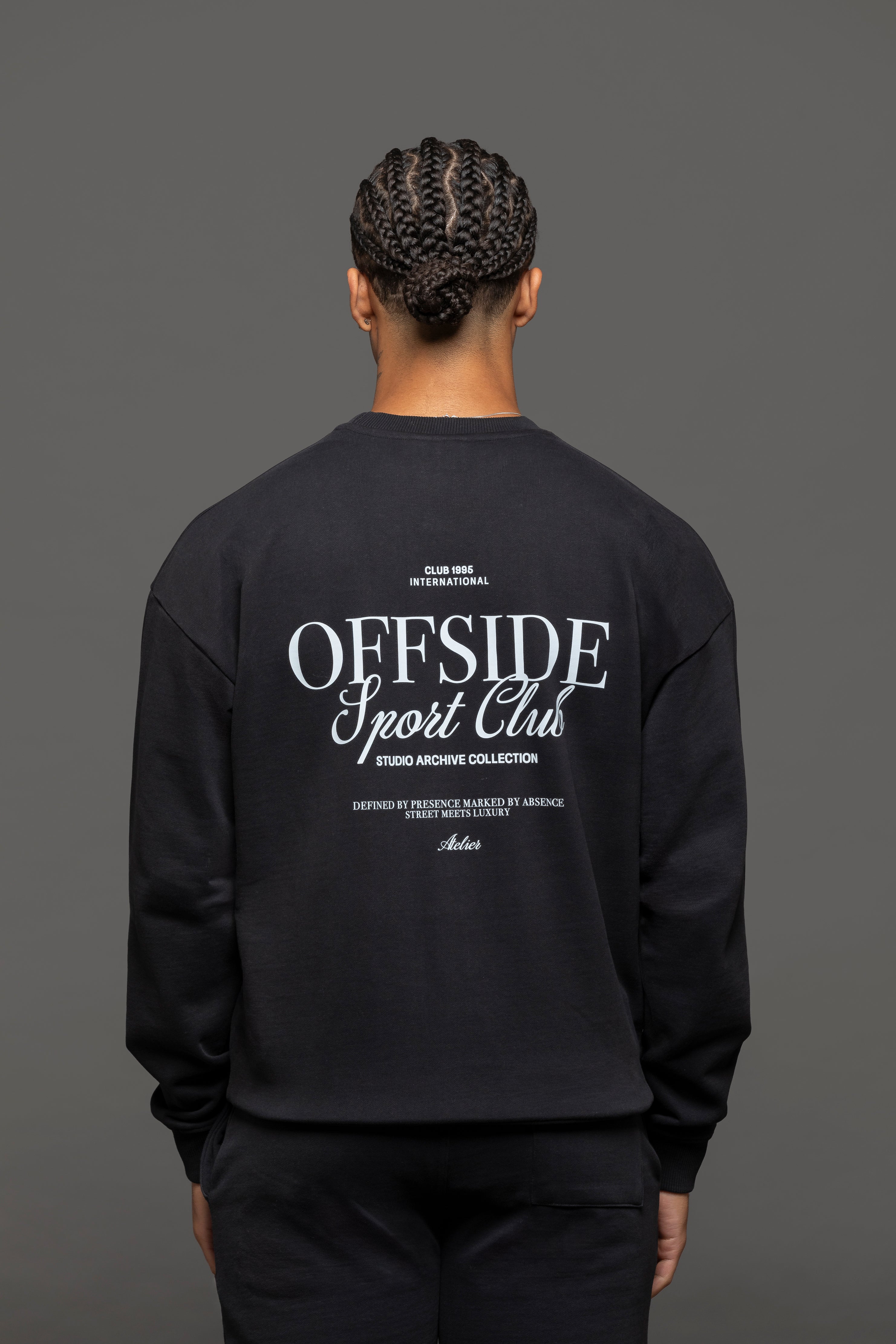 Atelier Cotton Sweatshirt - Black