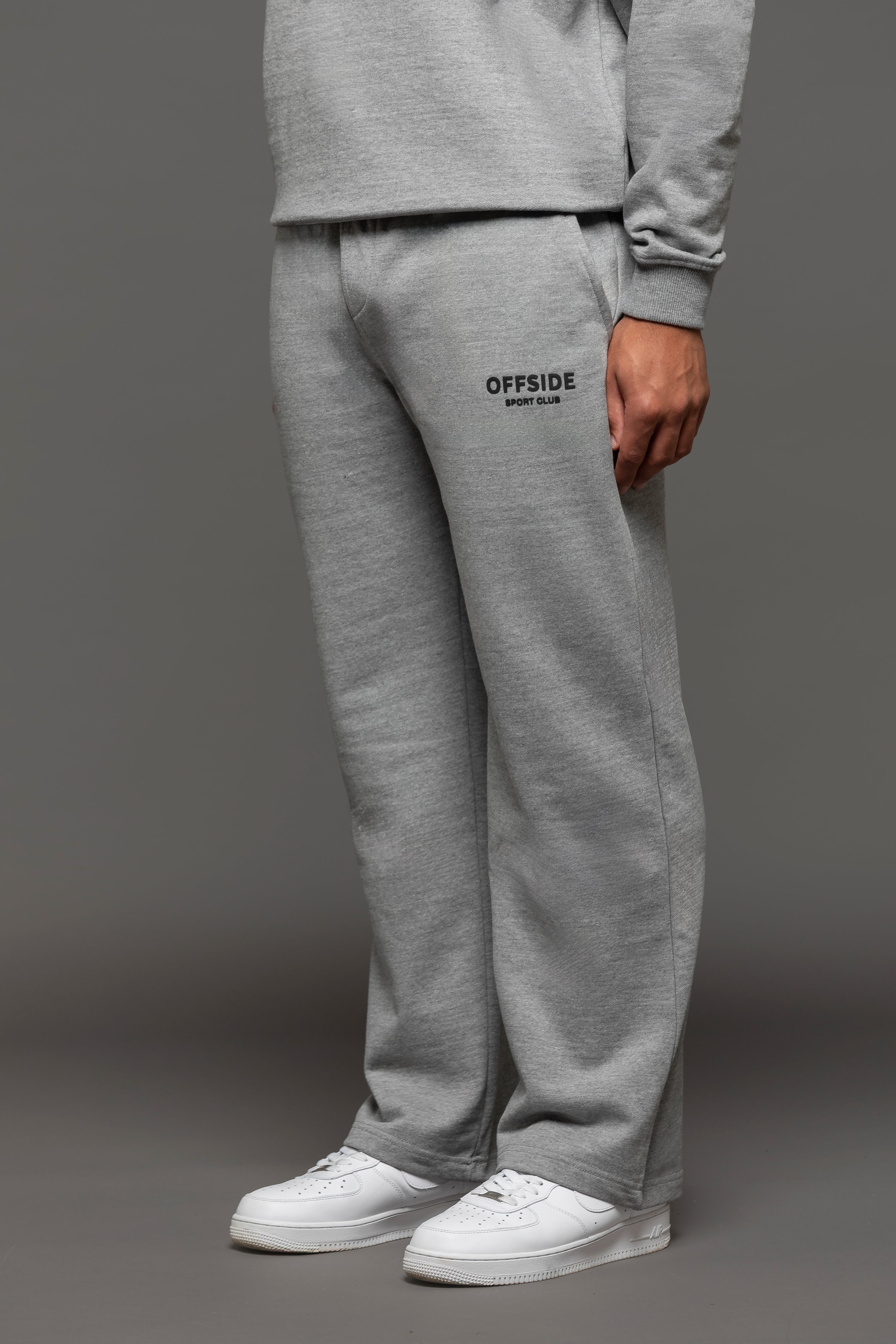 Offside Straight Leg Joggers - Grey
