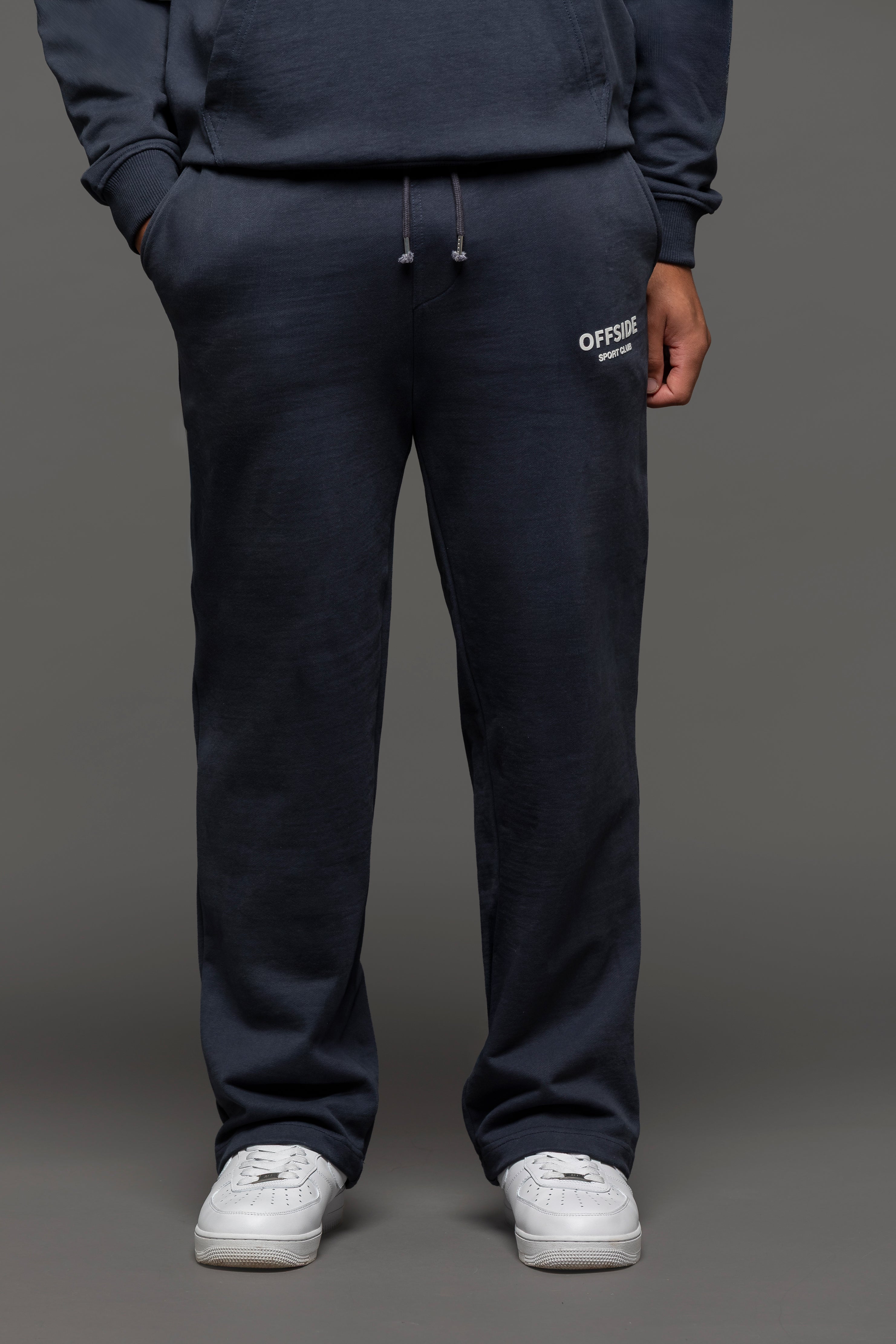 Offside Straight Leg Joggers - Navy