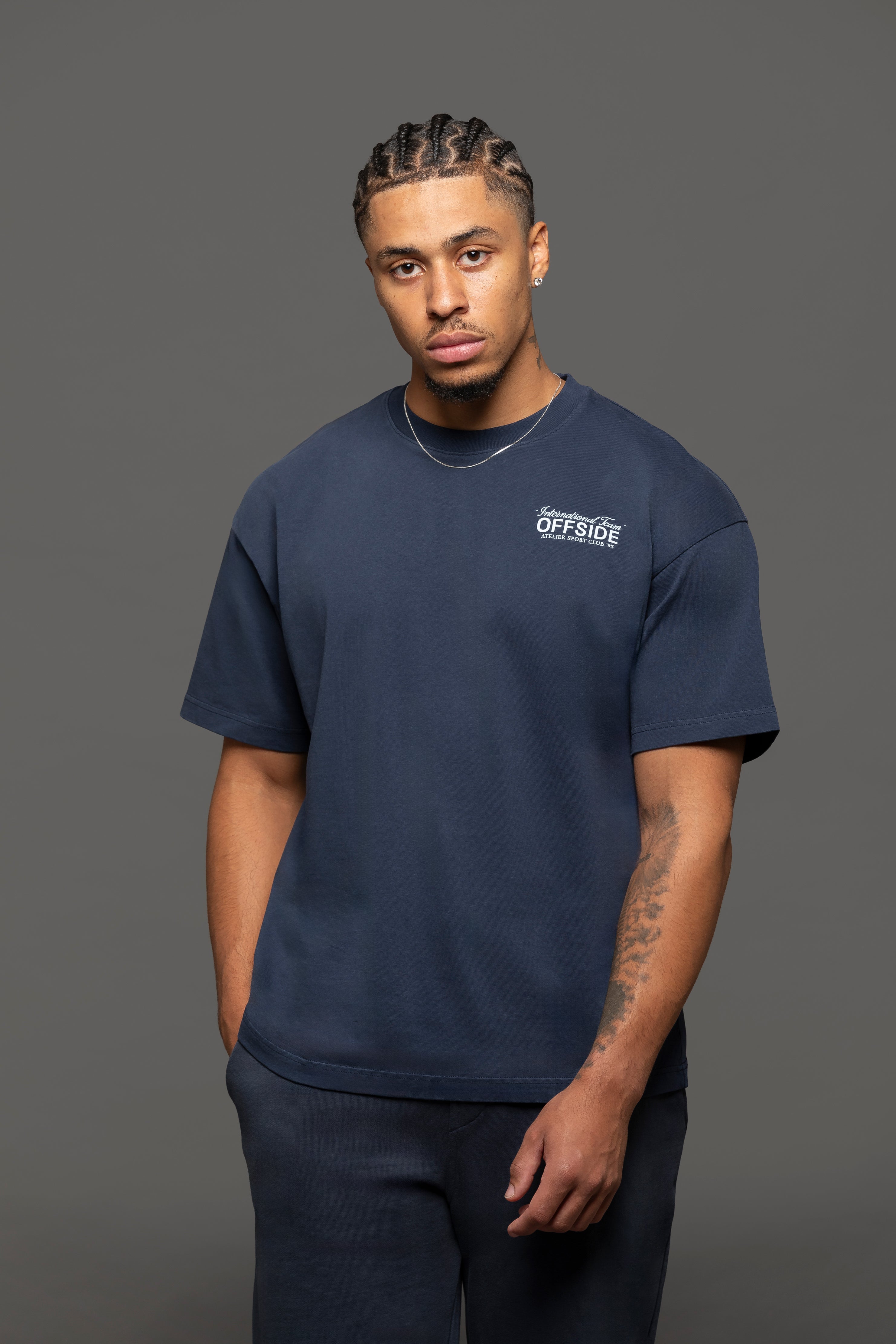Script International T-Shirt - Navy