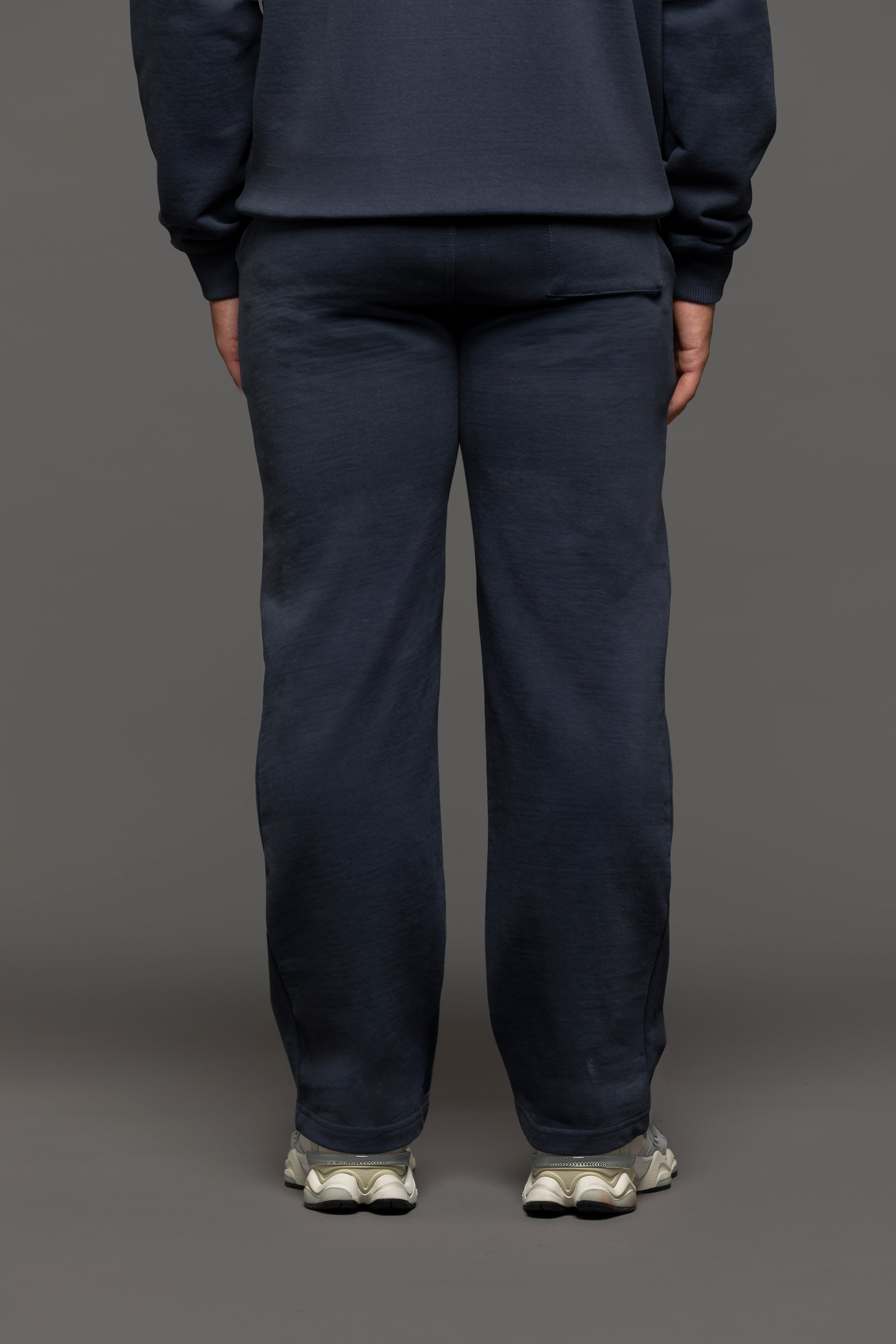 Relaxed Straight Leg Joggers - Navy